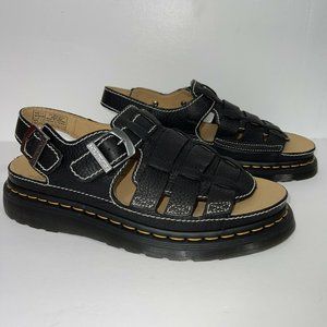 Dr. Martens 8092 ARC Sandals Men’s Size 11 Black Leather Fisherman Buckle Chunky 8092 Leather Fisherman Sandals in Black | Dr. Martens main image 3